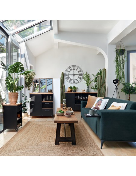 Table De Chevet 1 Tiroir Cierna Noire Atmosphera