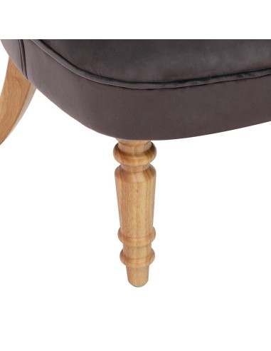 Fauteuil Sixtine En Velours Gris Atmosphera