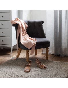 Fauteuil Sixtine En Velours Gris Atmosphera 2