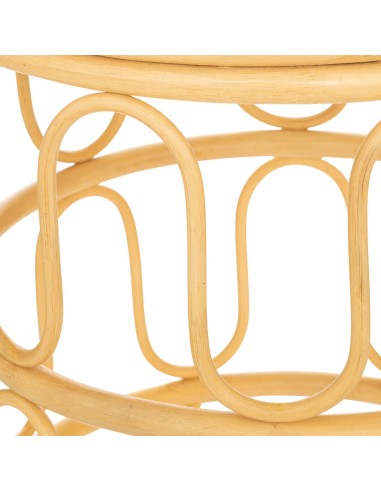 Lot De 2 Tables Café Henriette Rotin Beige Atmosphera