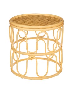 Lot De 2 Tables Café Henriette Rotin Beige Atmosphera 2