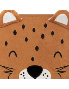 Boîte De Rangement En Velours Léopard Jaune Atmosphera For Kids 2