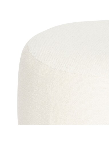 Pouf Bouclette Amea Blanc Atmosphera