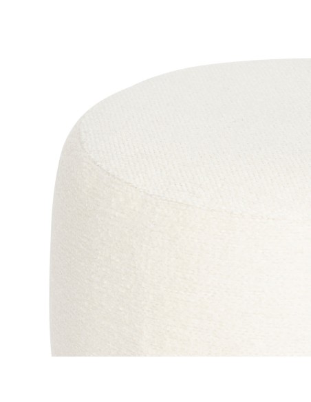 Pouf Bouclette Amea Blanc Atmosphera