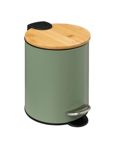 Poubelle à pédale Trio 3L Vert Kaki Five