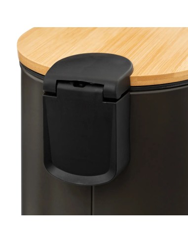 Poubelle à pédale Trio 3L Noire Five