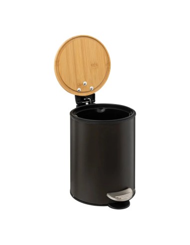 Poubelle à pédale Trio 3L Noire Five
