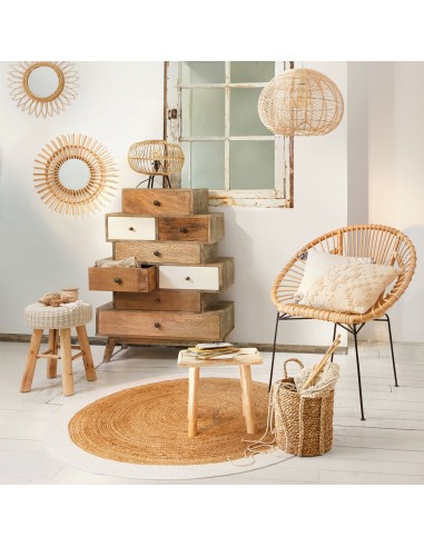 Tabouret D'appoint Suzette Gris Atmosphera