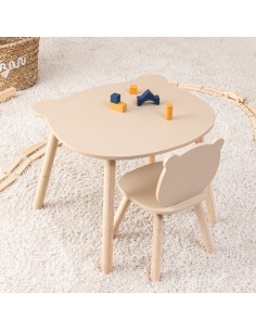 Table Pour Enfant Douceur Ourson Marron Atmosphera For Kids 2
