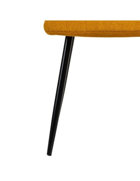 Chaise De Table En Tissu Sirac Ocre Atmosphera