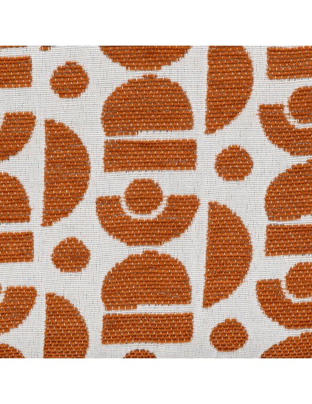 Tabouret D'appoint Chiara Chenille Jacquard Ambre Atmosphera