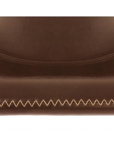 Lot De 2 Chaises De Bar Lois Effet Cuir Marron Atmosphera