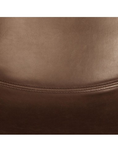 Lot De 2 Chaises De Bar Lois Effet Cuir Marron Atmosphera