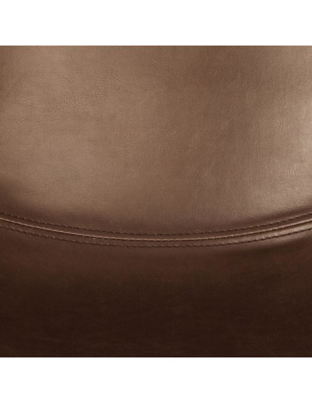 Lot De 2 Chaises De Bar Lois Effet Cuir Marron Atmosphera