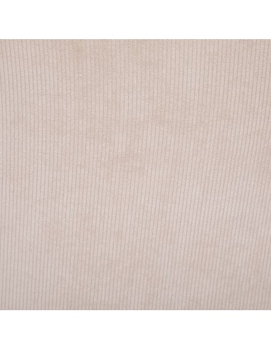 Chaise En Velours Celeste Pieds Imitation Hêtre Beige Atmosphera