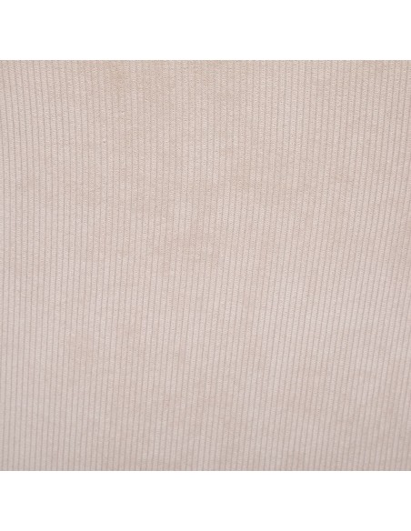 Chaise En Velours Celeste Pieds Imitation Hêtre Beige Atmosphera