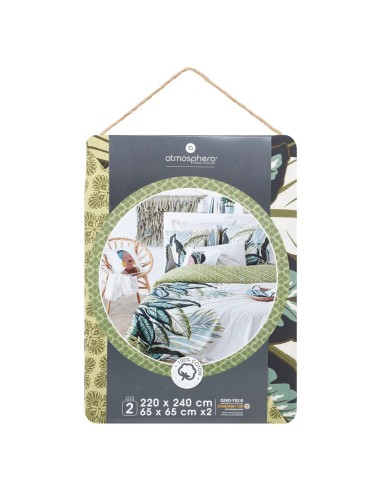 Parure De Lit Oceania 240x220 Vert Atmosphera