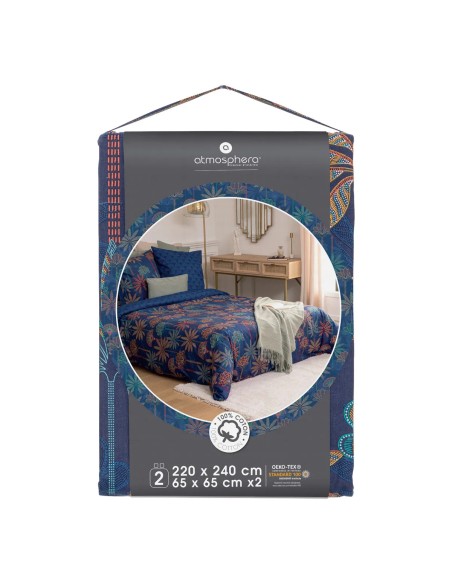 Parure De Lit Papira 240x220 Bleu Atmosphera