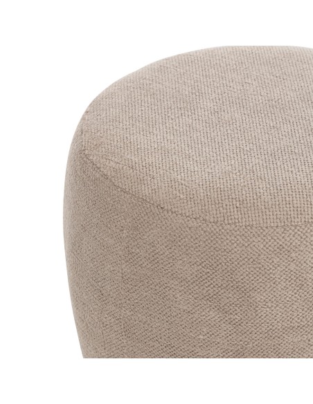 Pouf Bouclette Amea Taupe Atmosphera