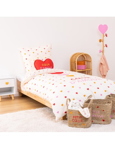 Table De Chevet Pour Enfant 1 Tiroir Amour Blanc Atmosphera For Kids