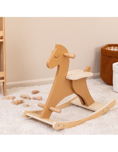 Cheval À Bascule En Bois Marron Atmosphera For Kids