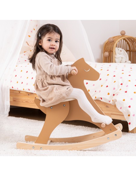 Cheval À Bascule En Bois Marron Atmosphera For Kids