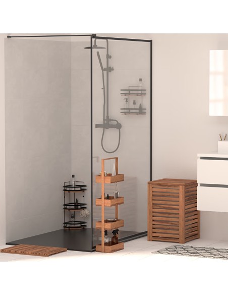 Panier À Linge 65 l Acacia Marron Five