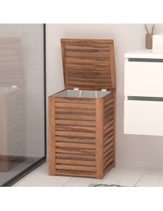 Panier À Linge 65 l Acacia Marron Five 2