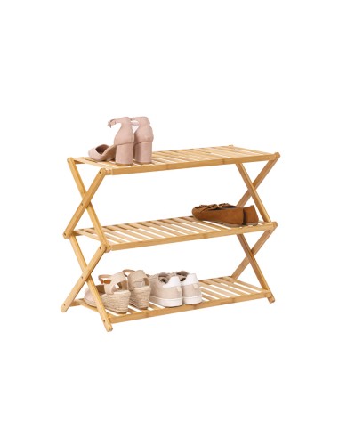 Meuble Range Chaussures Pliable 9 Paires En Bambou Five