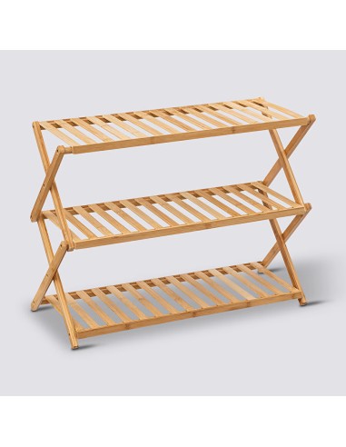 Meuble Range Chaussures Pliable 9 Paires En Bambou Five