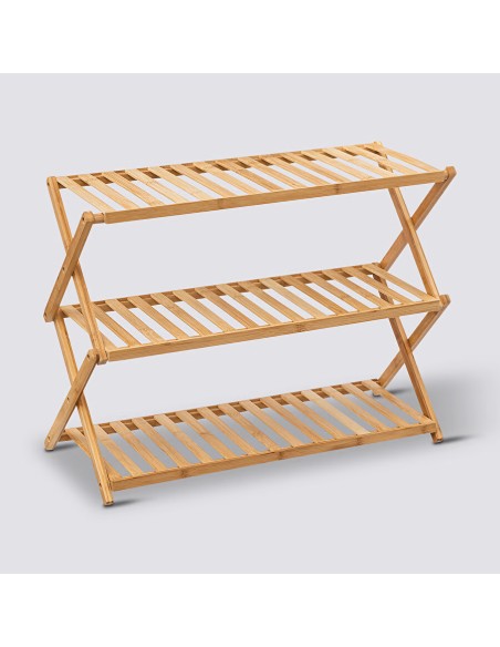 Meuble Range Chaussures Pliable 9 Paires En Bambou Five