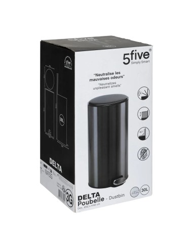 Poubelle De Cuisine À Pédale Delta 30L En Inox Five