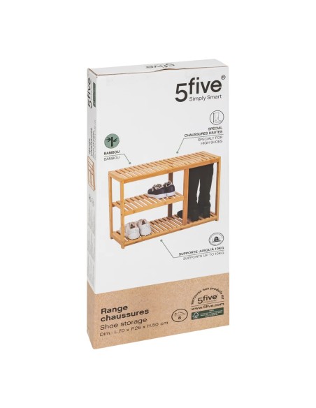 Meuble Range Chaussures Sicela 8 Paires En Bambou Five