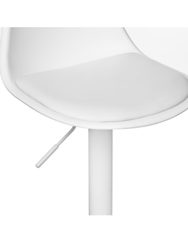 Chaise De Bar Haute Aiko Blanc Atmosphera