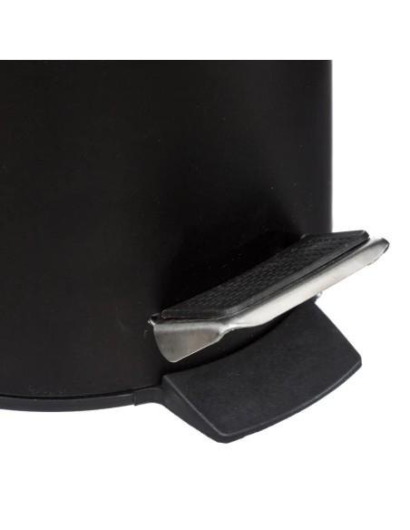 Poubelle À Pedale Natureo 3L Bambou Noire Five