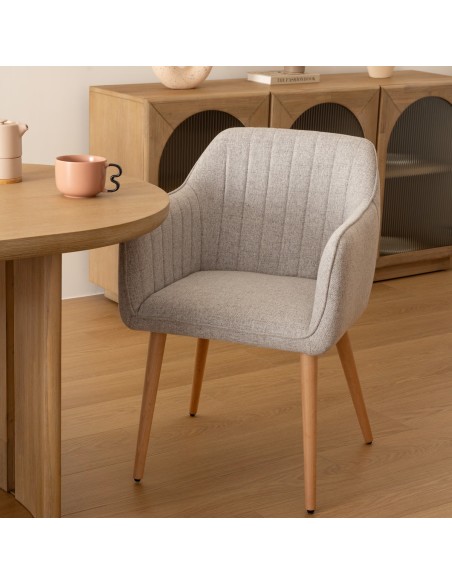 Fauteuil De Diner Visoca Gris Atmosphera