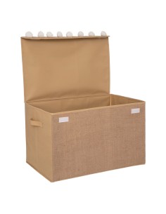 Coffre De Rangement Pompons Jute Marron Atmosphera For Kids 2