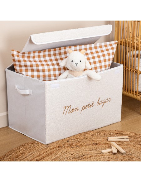 Coffre De Rangement Bouclette Blanc Atmosphera For Kids