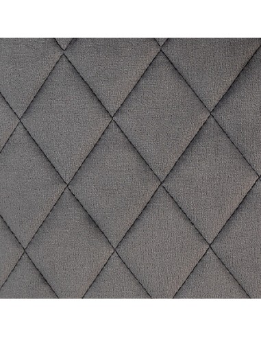 Fauteuil De Bar Marlo En Velours Gris Atmosphera