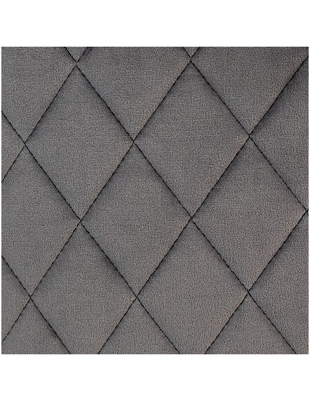 Fauteuil De Bar Marlo En Velours Gris Atmosphera