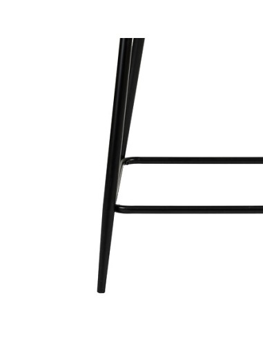 Fauteuil De Bar Marlo En Velours Gris Atmosphera