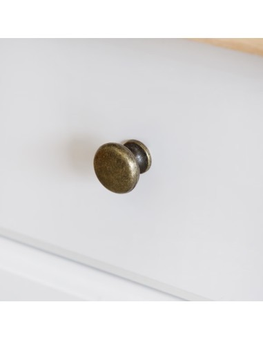 Bureau 2 Tiroirs Solen Blanc Atmosphera