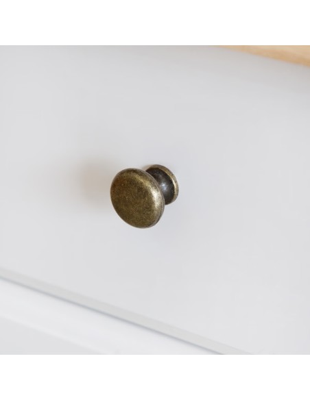 Bureau 2 Tiroirs Solen Blanc Atmosphera