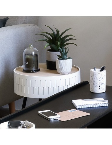 Table A Café Coffre Shiro Blanche Amosphera