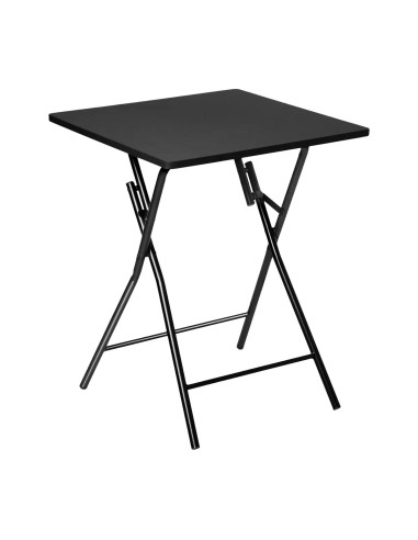 Ensemble Table pliante avec 2 chaises PVC Noire Five