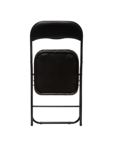 Ensemble Table pliante avec 2 chaises PVC Noire Five