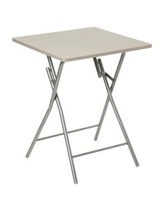 Ensemble Table pliante avec 2 chaises PVC Beige Five 2