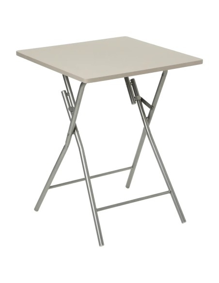 Ensemble Table pliante avec 2 chaises PVC Beige Five