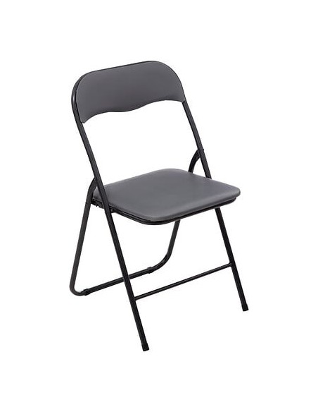 Ensemble Table pliante avec 2 chaises PVC Gris Five