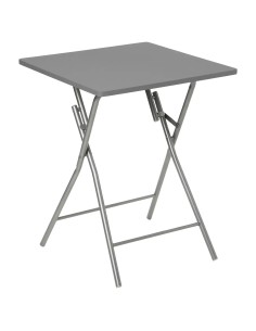 Ensemble Table pliante avec 2 chaises PVC Gris Five 2
